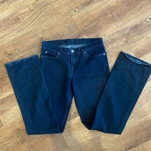 David Kahn dark blue jeans. Tag cut off because it was itchy.  Size 8